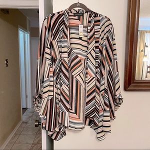 Boss!! NWT, drape front cardigan over piece